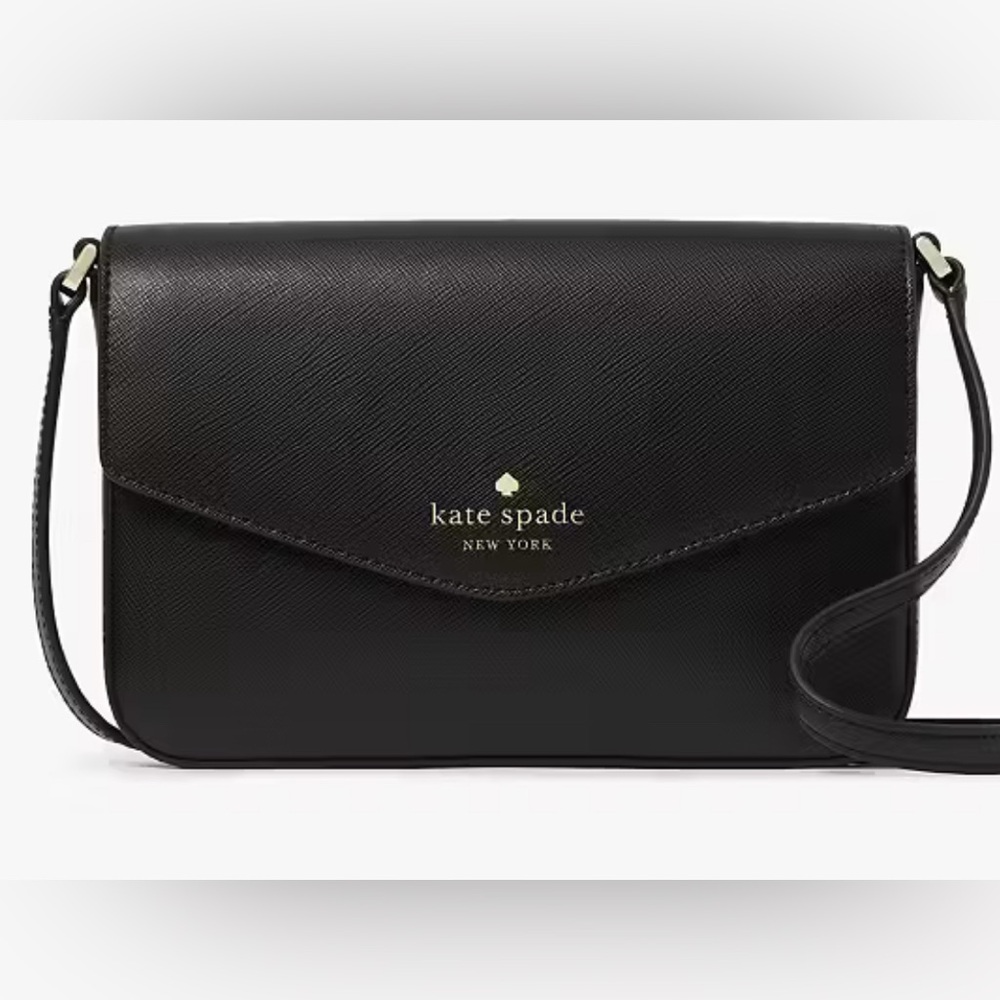 Kate Spade Sadie Envelope Mini Black Crossbody
